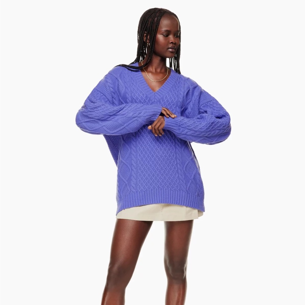 peggy v-neck sunday best sweater wool NWT
